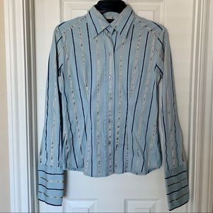 NY&C Striped Stretch Shirt